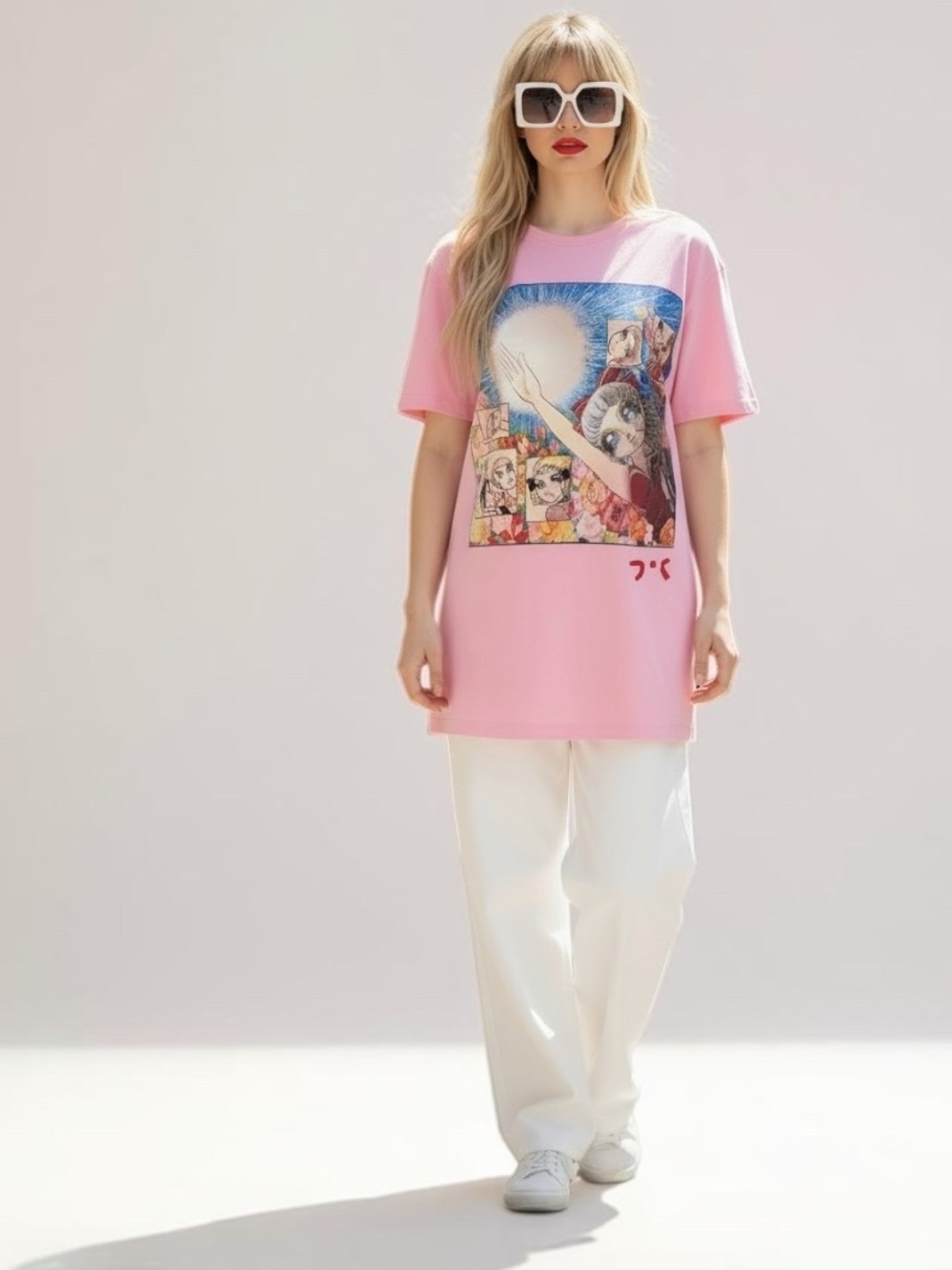 Gucci Pink Sailor Moon Colab T-Shirt